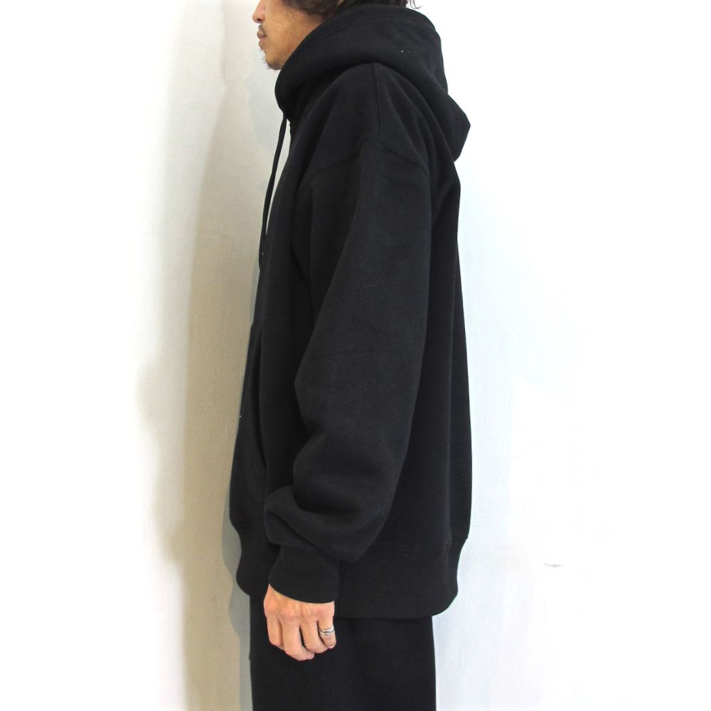 ヘビーオンスビックシルエットパーカー (BLACK)