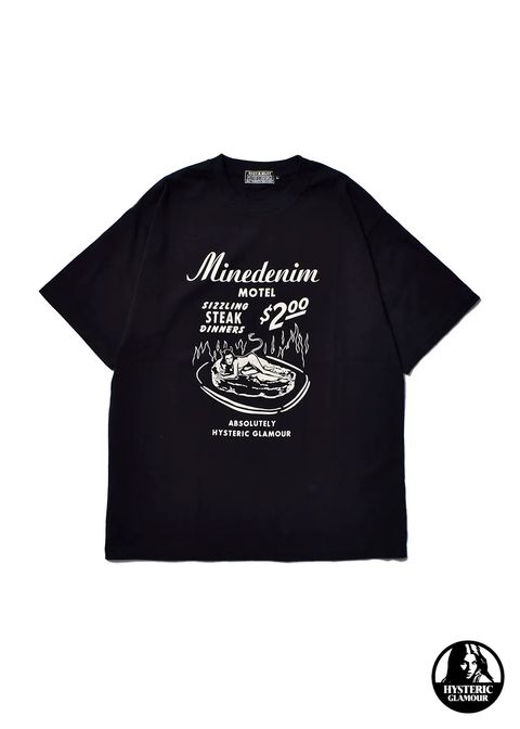 × HYSTERIC GLAMOUR T-SH (BLACK) / ×ヒステリックグラマー コラボTシャツ