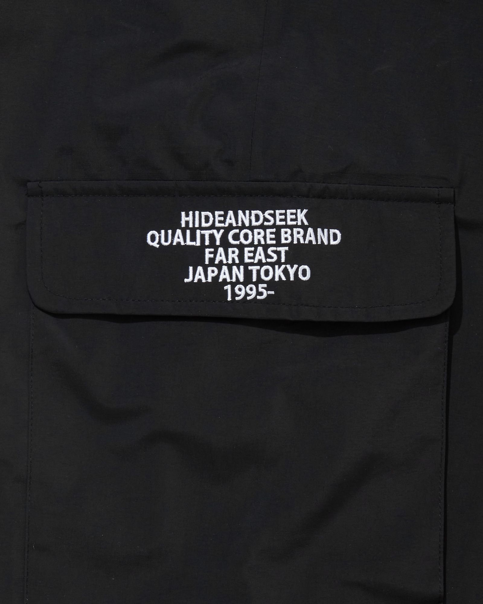 Nylon 6P Pant (BLACK) / ナイロン 6ポケット トラックパンツ / セットアップ可能