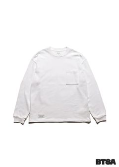 Heavy weight Loose Fit L/S T-SH (WHT) / BTSA コラボ Tシャツ