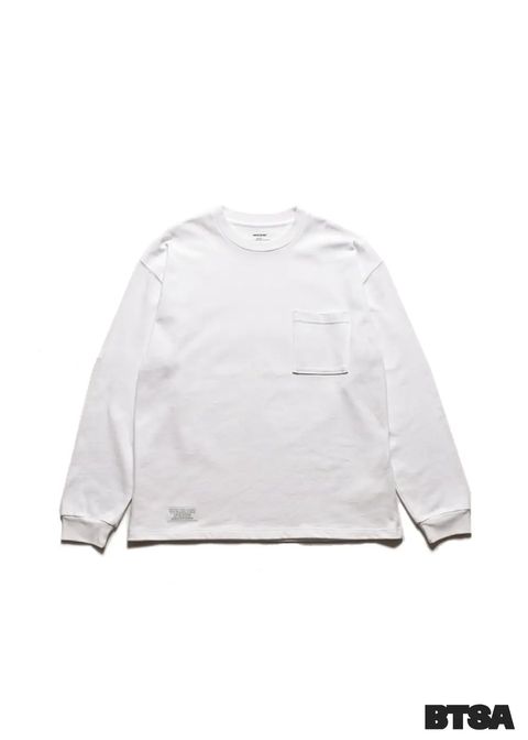 Heavy weight Loose Fit L/S T-SH (WHT) / BTSA コラボ Tシャツ