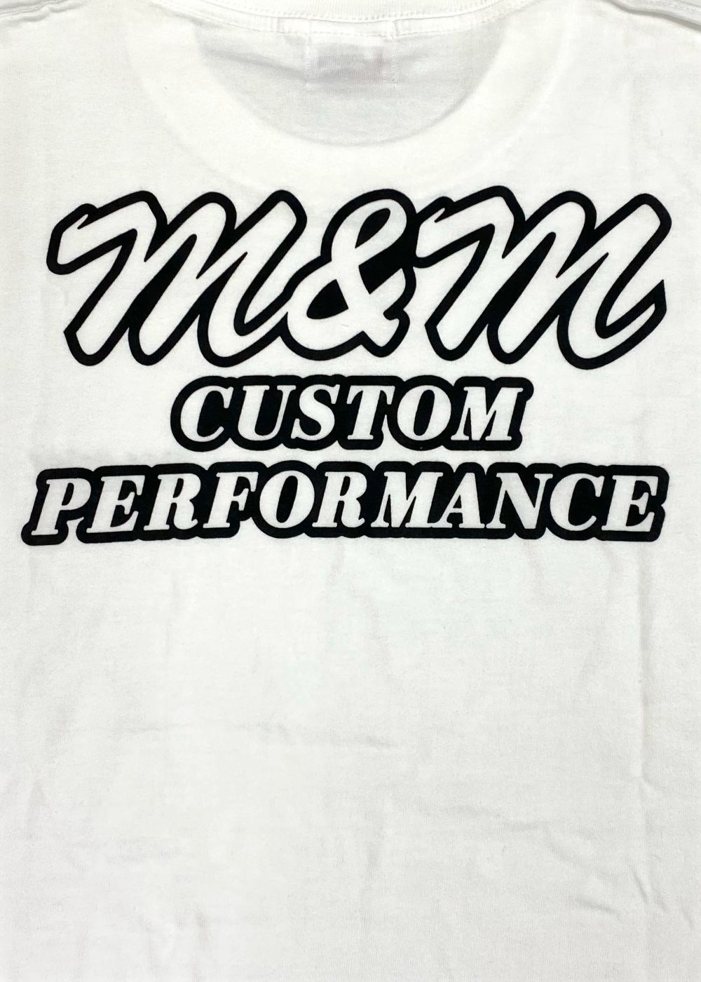 M&M CUSTOM PERFORMANCE - 【ラスト1点】Edge Logo Tee (WHITE