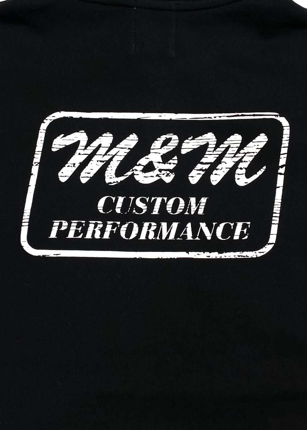 廉売黒XL 送料込み M&M CUSTOM PERFORMANCE × MASSES 80\'s-T Tee エムアンドエム マシス Tシャツ 丸首
