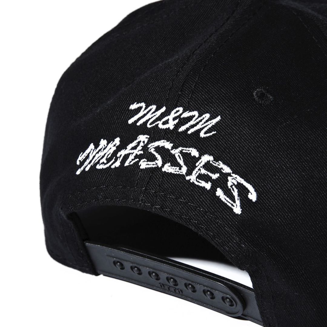 M&M CUSTOM PERFORMANCE - SNAPBACK BB CAP (×MASSES) (BLACK 