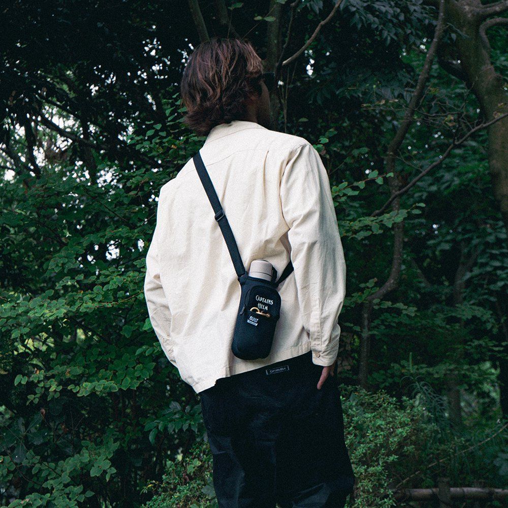 CAPTAINS HELM - ×BUILT MULTI BOTTLE POUCH (BLACK) / ×ビルト マルチ