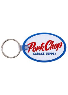 KEY TAG (OVAL SCRIPT) / ラバー キーホルダー