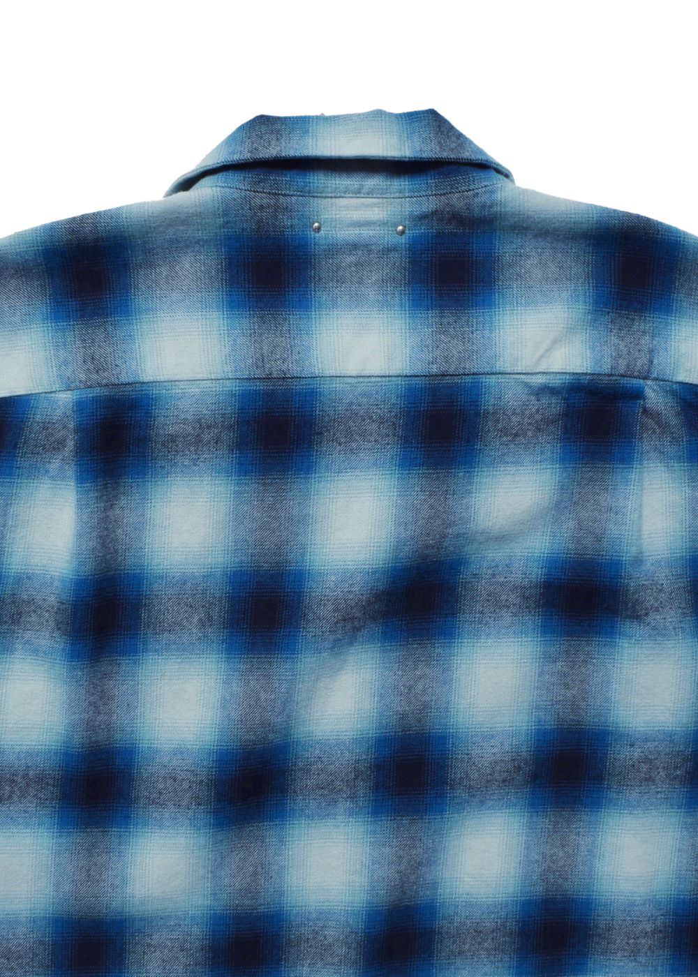 C.Flannel Ombre Open Collar SH Collar SH (BPT) / オンブレチェック オープンカラーシャツ