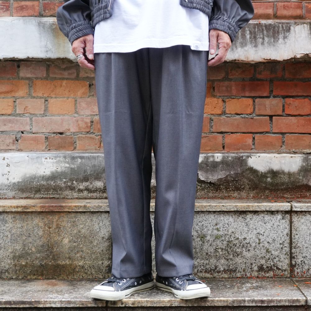 【ラスト1点】Pleated Trouser (GRAY) / プリーツ スラックス / セットアップ可能