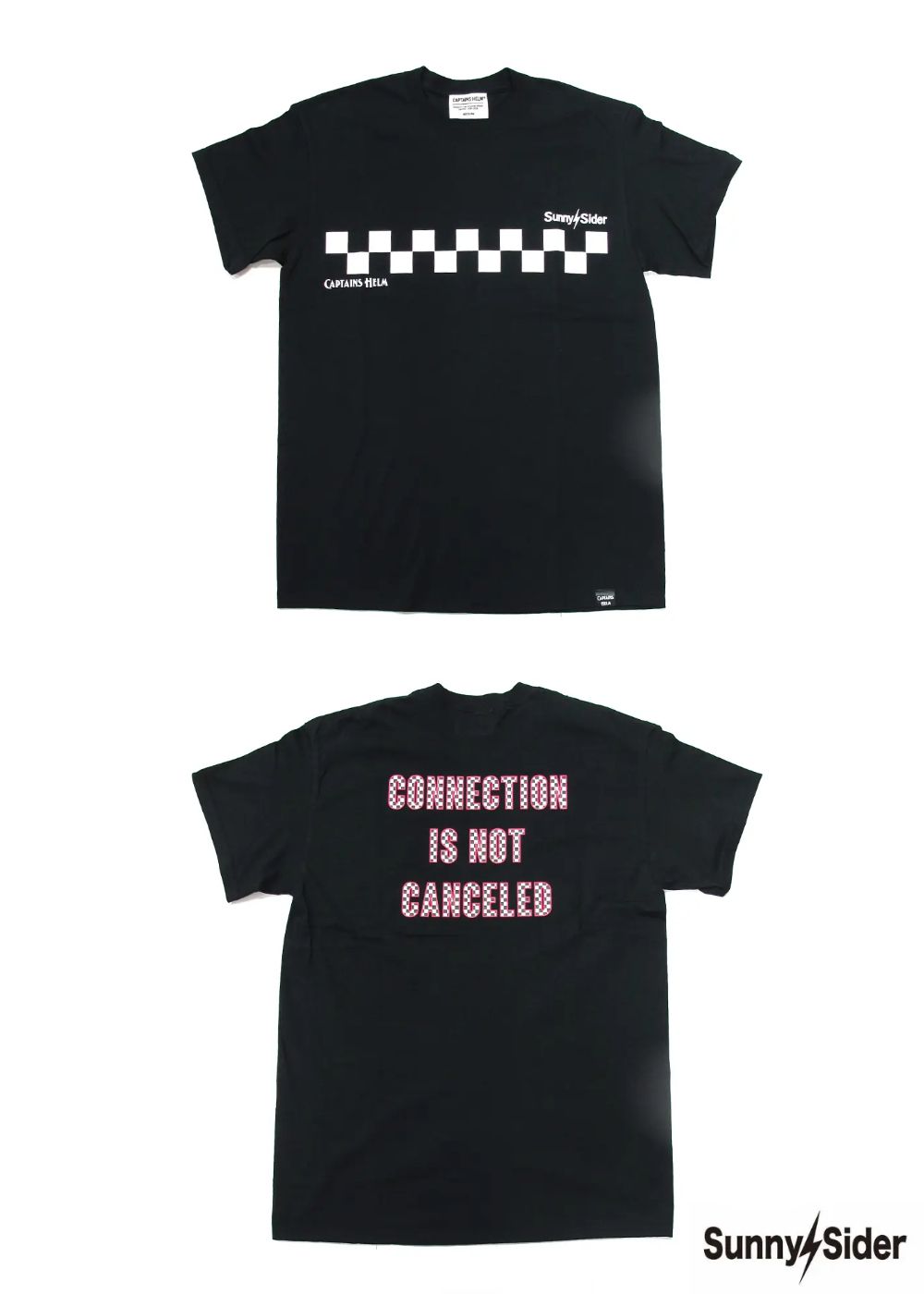 ×SUNNY C SIDER CHECKER LOGO S/S TEE (BLACK) / サニーシーサイダー コラボチェッカーロゴT