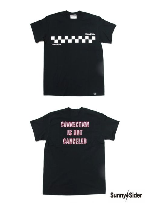 ×SUNNY C SIDER CHECKER LOGO S/S TEE (BLACK) / サニーシーサイダー コラボチェッカーロゴT