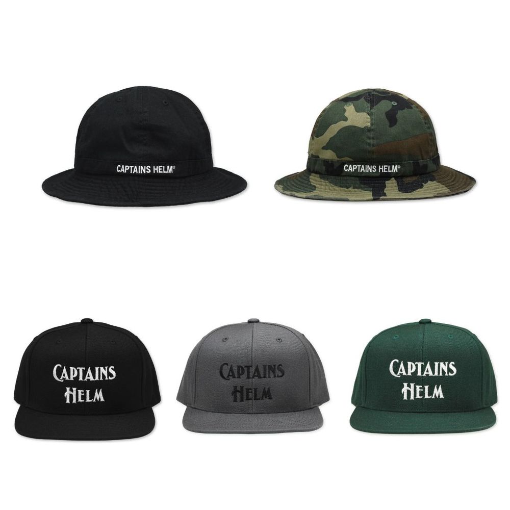 CAPTAINS HELM 新作販売告知 / 定番ロゴを用いたハットやキャップはスタイル選ばず大活躍。