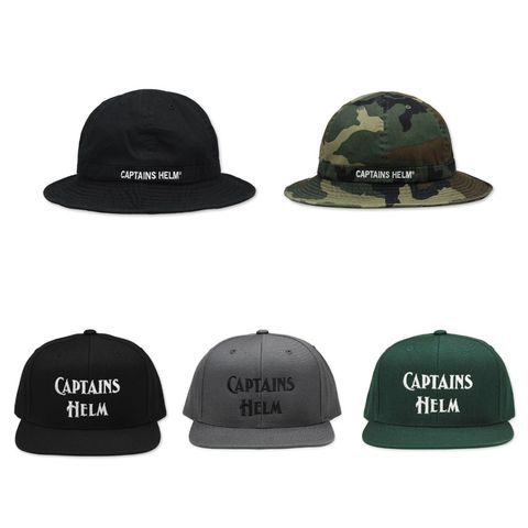 CAPTAINS HELM 新作販売告知 / 定番ロゴを用いたハットやキャップはスタイル選ばず大活躍。