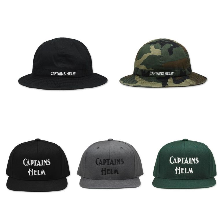 CAPTAINS HELM 新作販売告知 / 定番ロゴを用いたハットやキャップはスタイル選ばず大活躍。