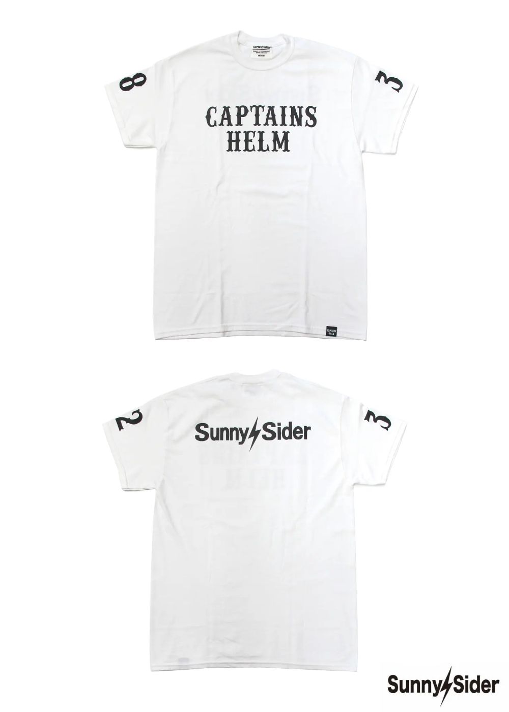 CAPTAINS HELM - ×SUNNY C SIDER LOCALS LOGO S/S TEE (WHITE