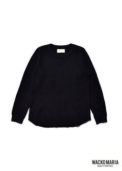 × WACKOMARIA Crew Neck Thermal (BLACK) / ワコマリア コラボサーマルカットソー