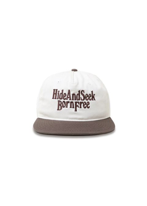 Born Free 2Tone Cap (BEIGE×WHITE) / 刺繍ロゴ ベースボールキャップ