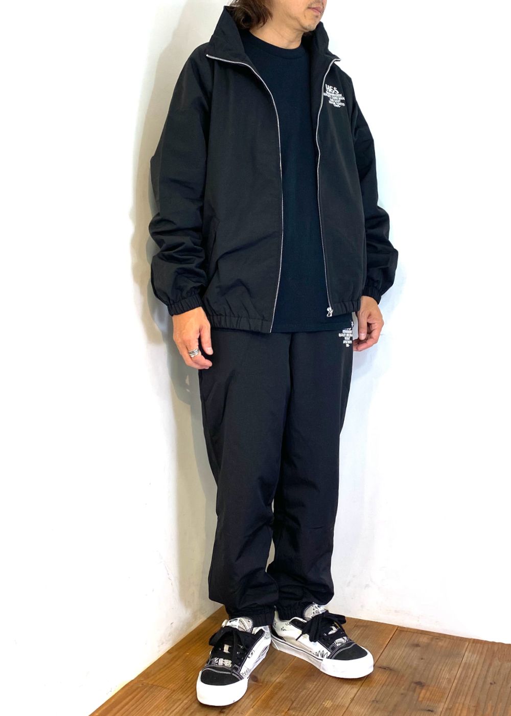 Track Pant (BLACK) / ナイロン トラックパンツ / セットアップ可能