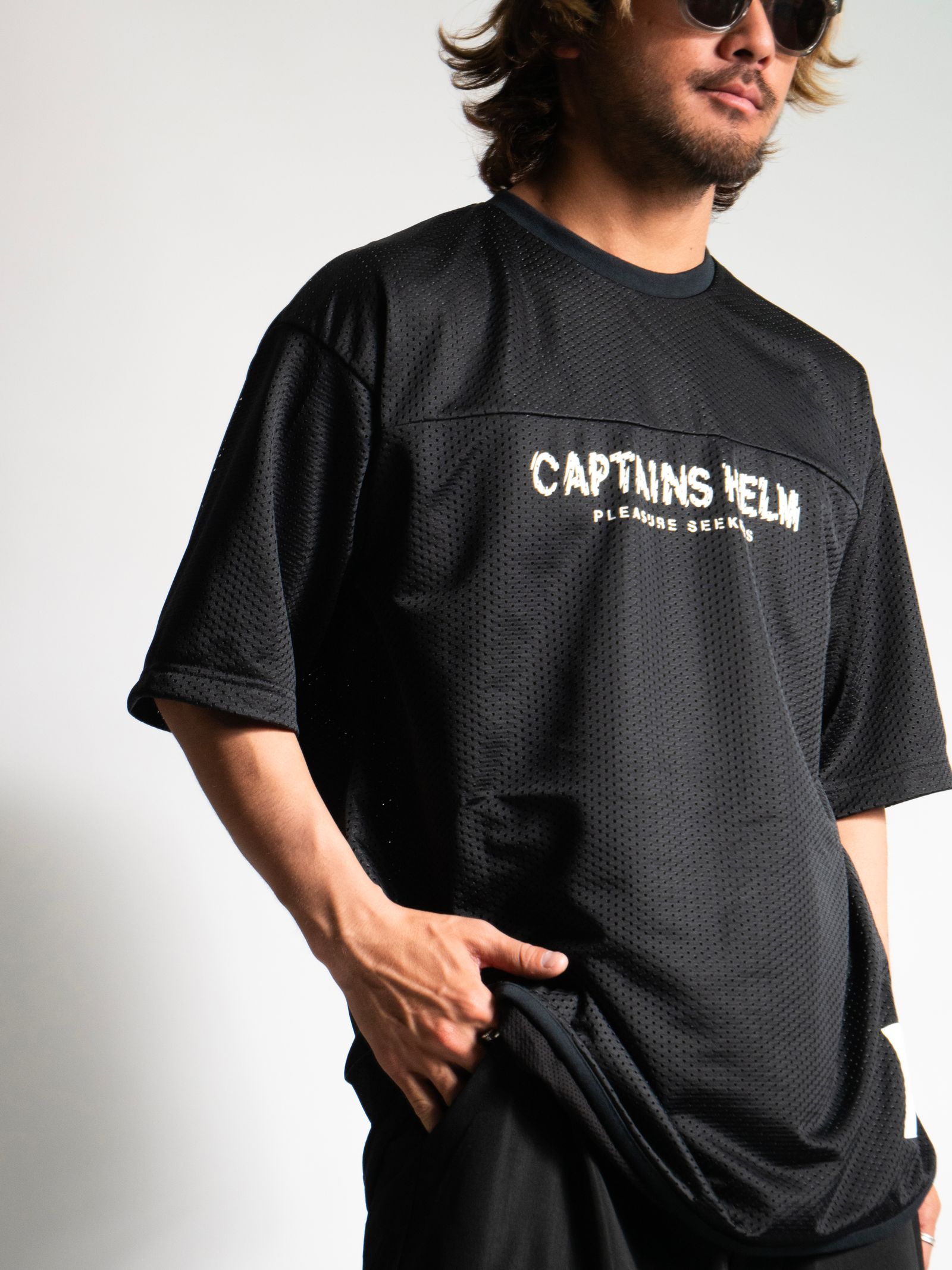 CAPTAINS HELM - DOUBLE MESH DRY TEE (WHITE) / ダブルメッシュ 