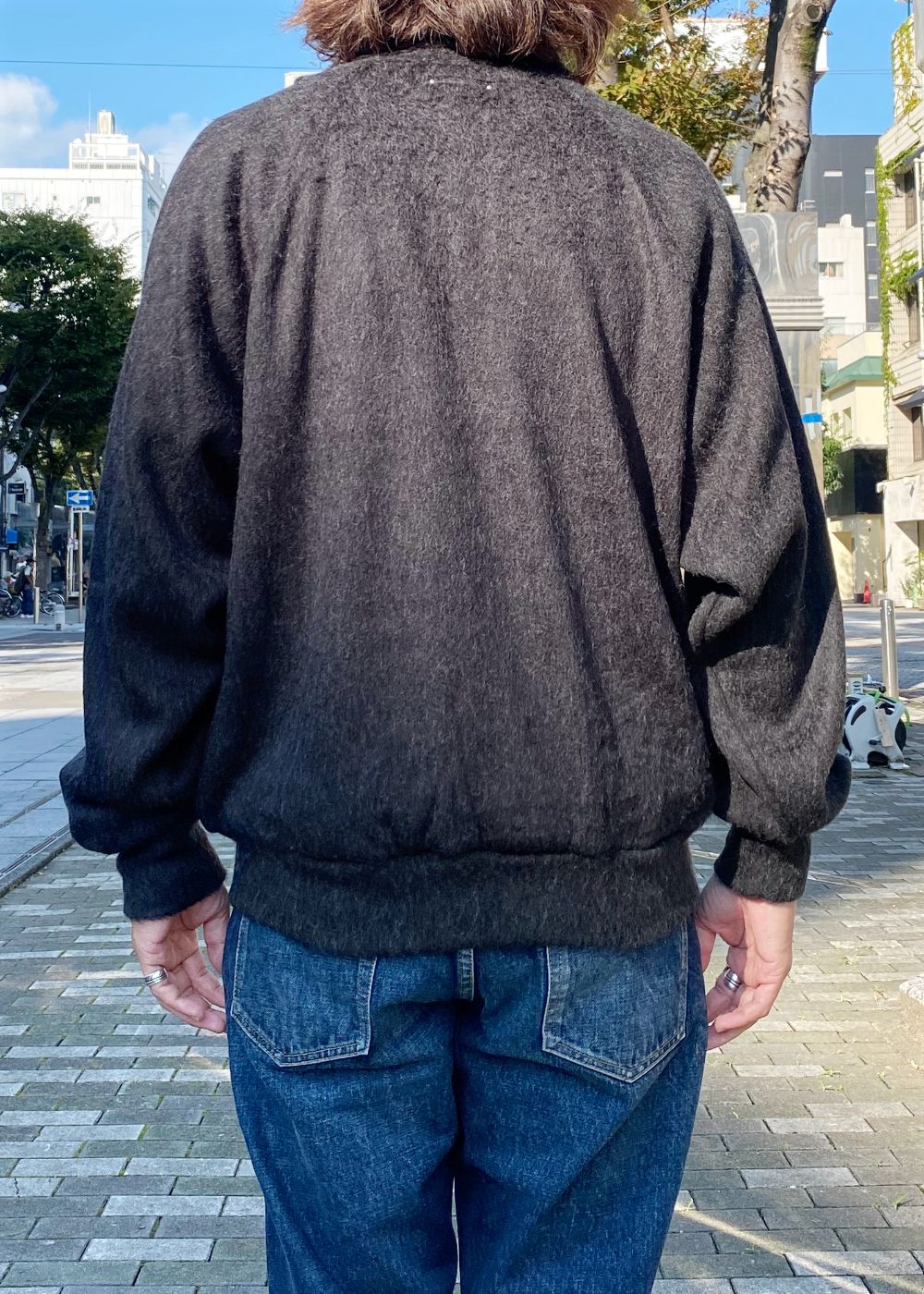 A.Wool Shaggy Track Jacket (CGR) /  ウール シャギー トラック ジャケット