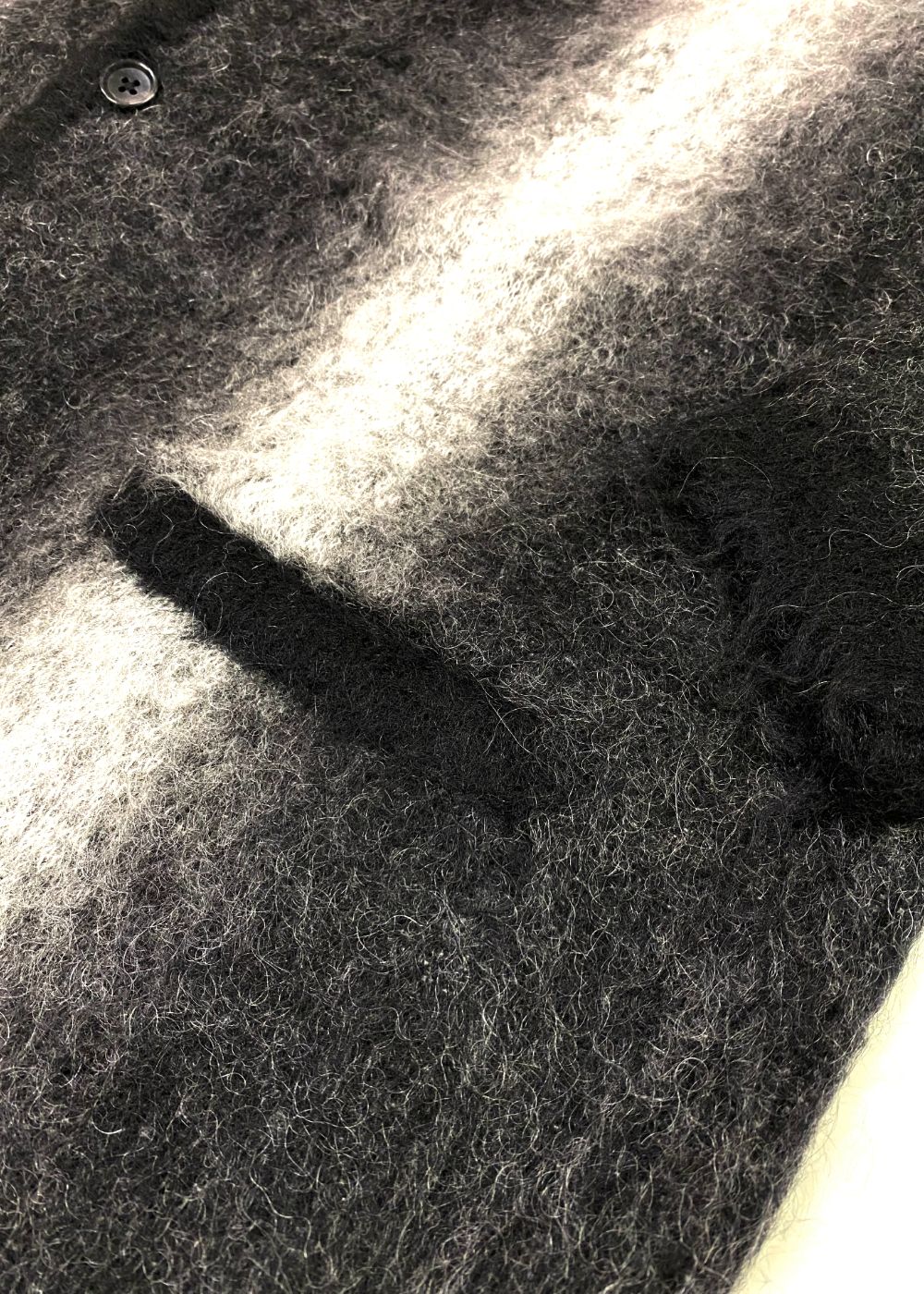 Fuzzy Stripe Mohair Knit Cardigan (BLT) /  ストライプ モヘアニット カーディガン