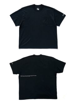 PACK TEE "BIG SILHOUETTE" (BLACK) / プリント ビッグシルエットポケットT