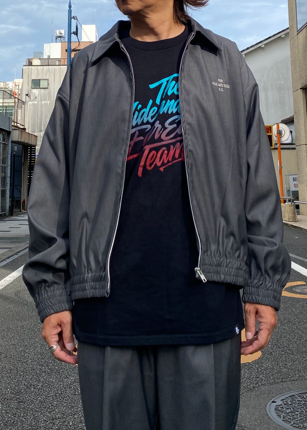 Harrington Jacket (BLACK) / ハリントン ジャケット / セットアップ可能