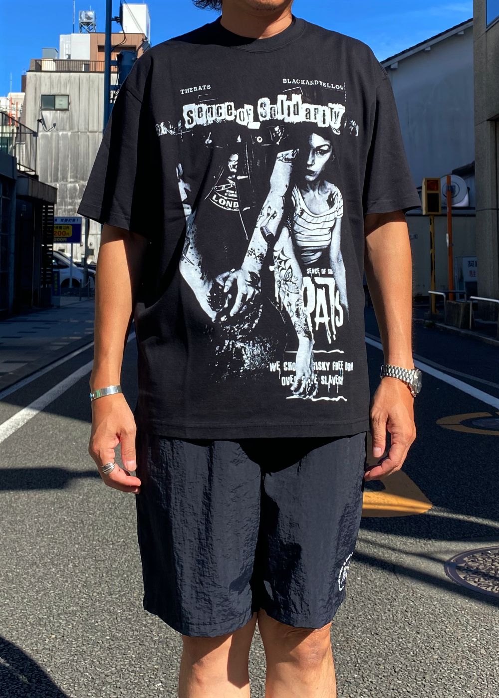 HARDCORE TEE (BLACK) / ハードコア プリント Tシャツ