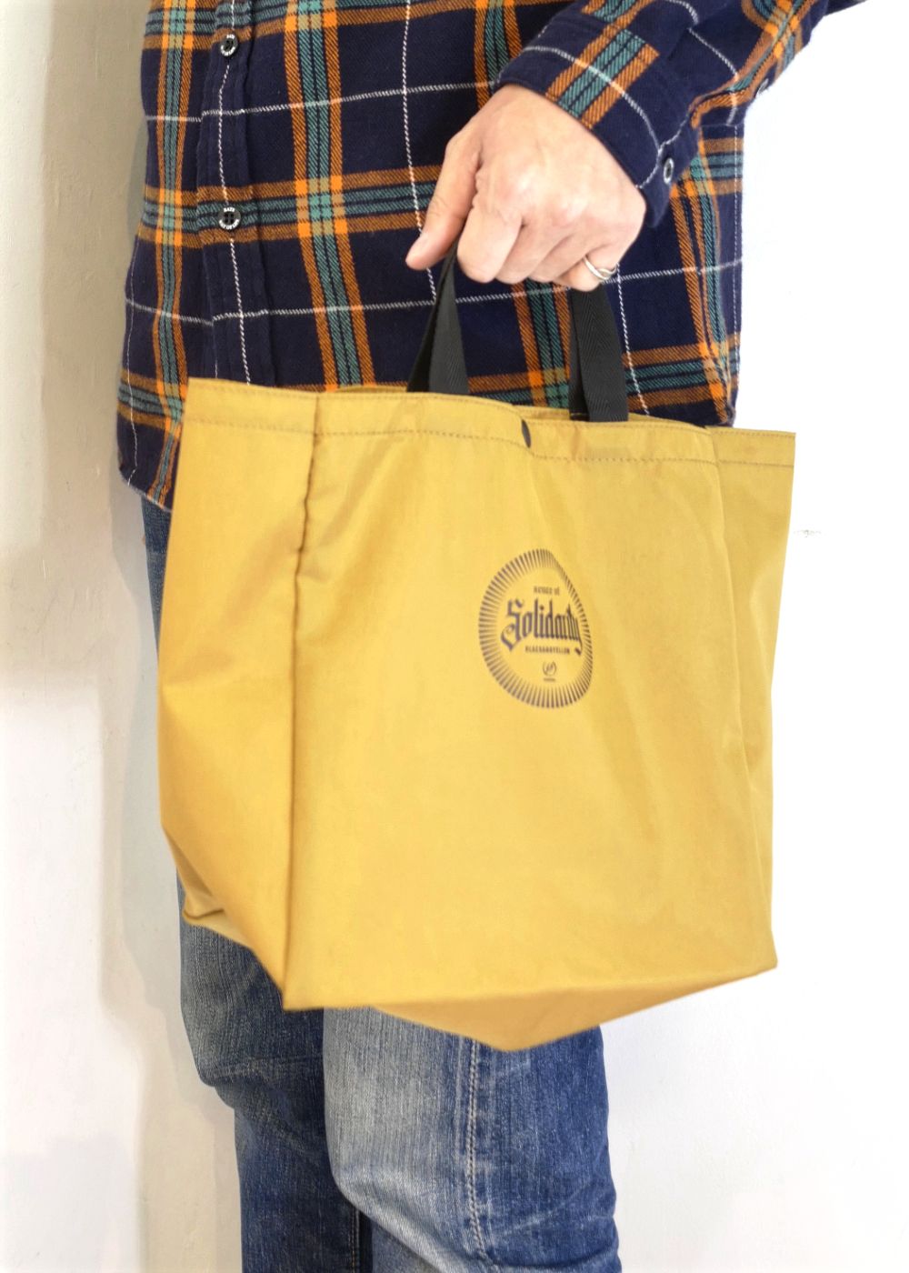 NYLON MINI TOTE BAG (COYOTE) / オリジナル ミニトートバッグ