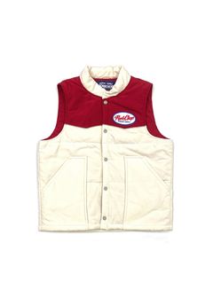RACING VEST (BEIGE×RED) / オリジナル レーシング ベスト