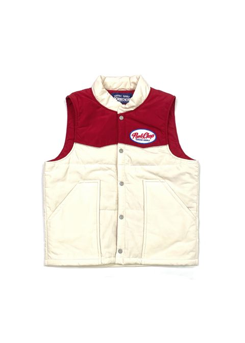 RACING VEST (BEIGE×RED) / オリジナル レーシング ベスト