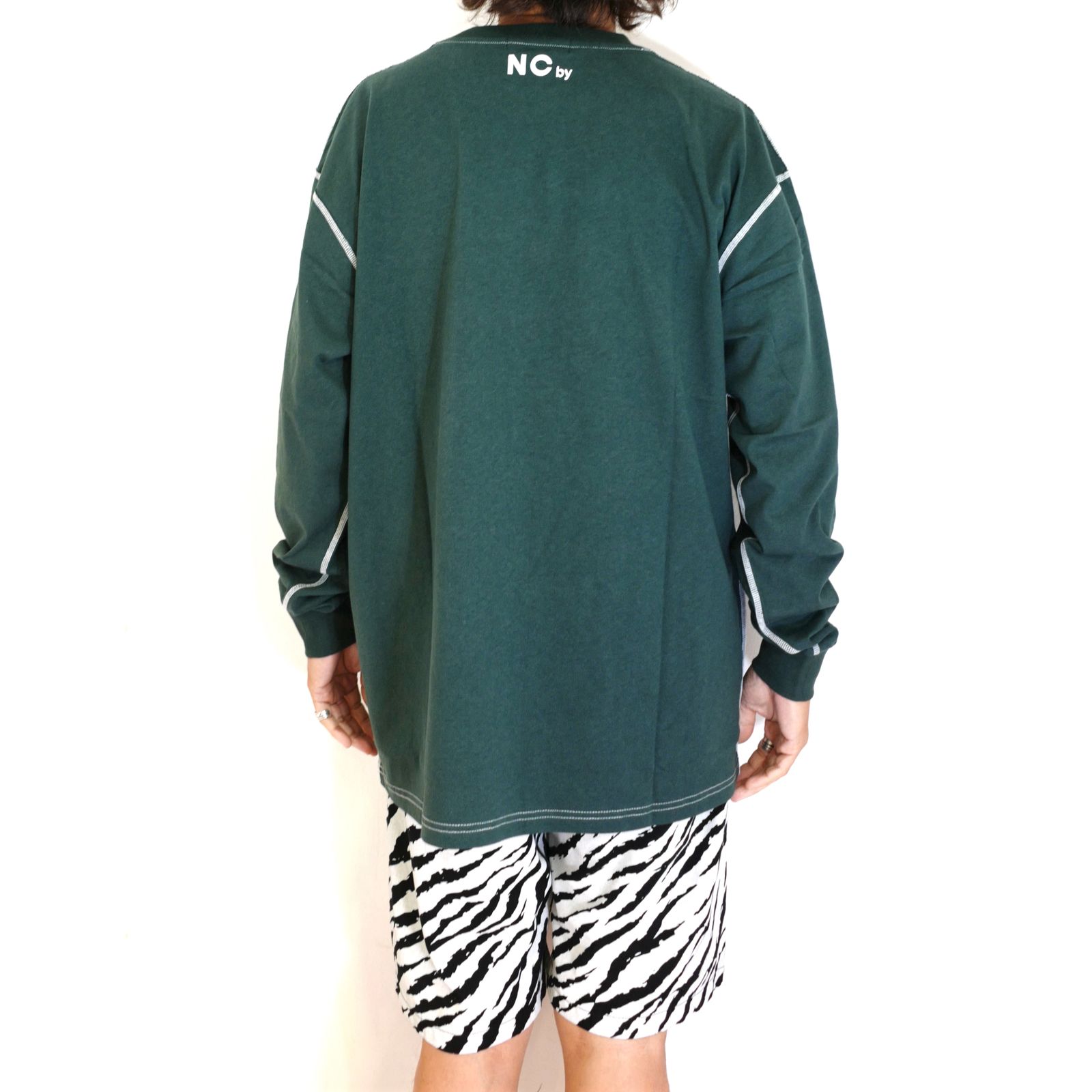 ロゴプリントLS TEE (GREEN)