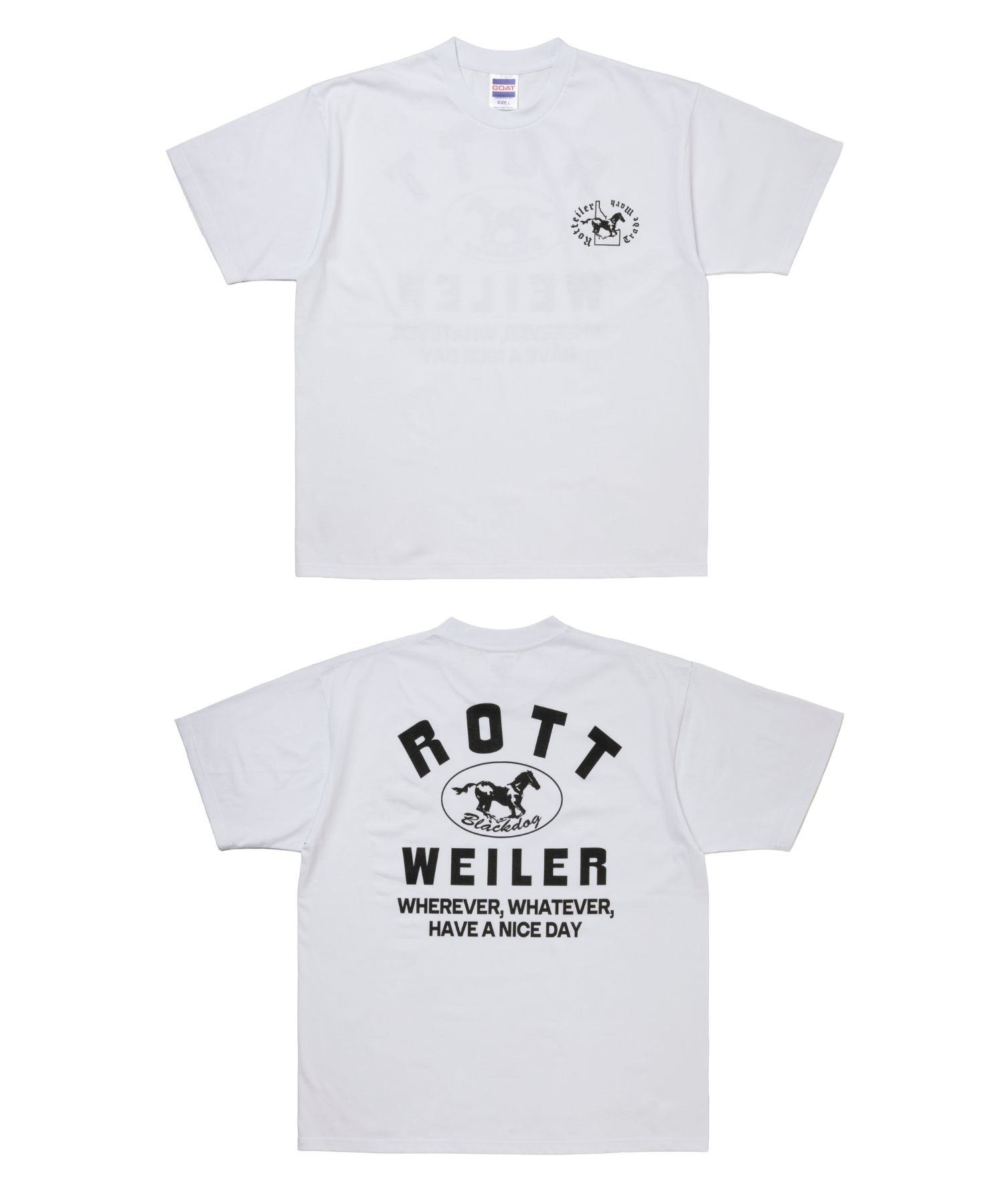 HORSE TEE (WHITE) / プリント Tシャツ