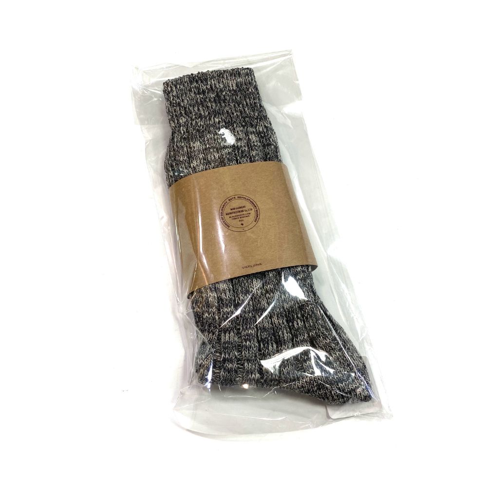 MELANGE SOCKS (TYPEA / CHARCOAL) / メランジ ソックス