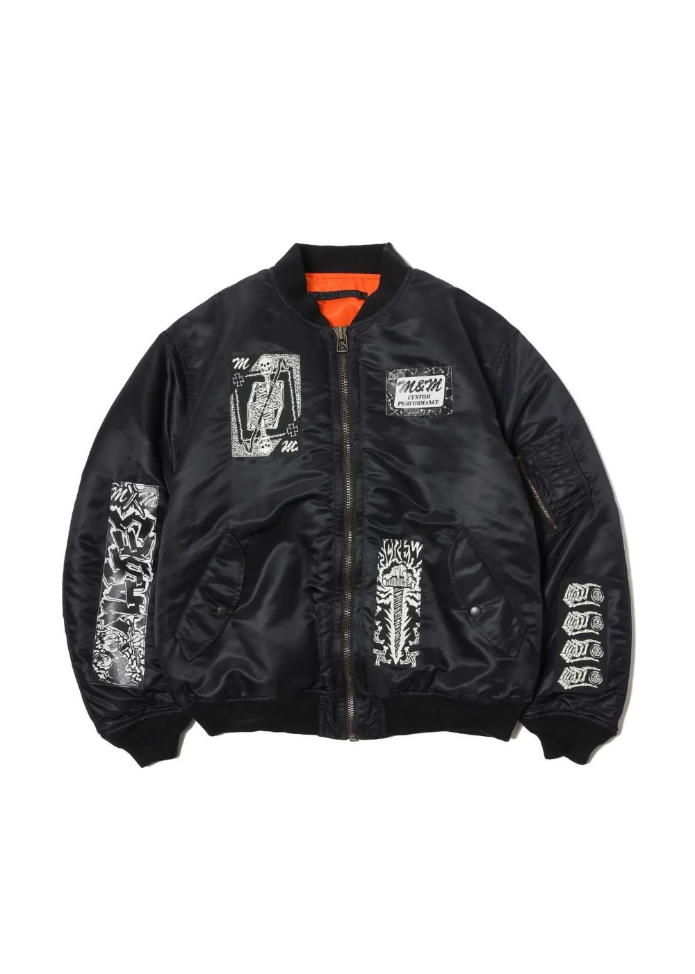 ×MASSES MA-1 2nd (BLACK) / マシス コラボレーション MA-1