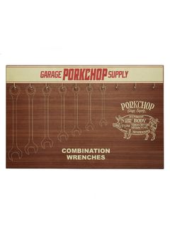 【ラスト1点】COMBINATION WRENCH RACK (WOOD) / オリジナル レンチラック