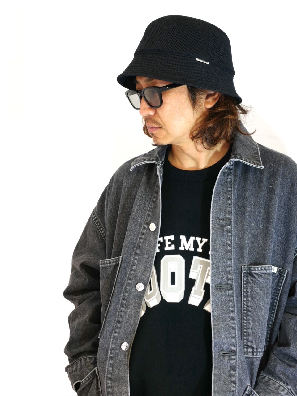 COOTIE PRODUCTIONS - Puff Mesh Bucket Hat (BLACK) / パフメッシュ