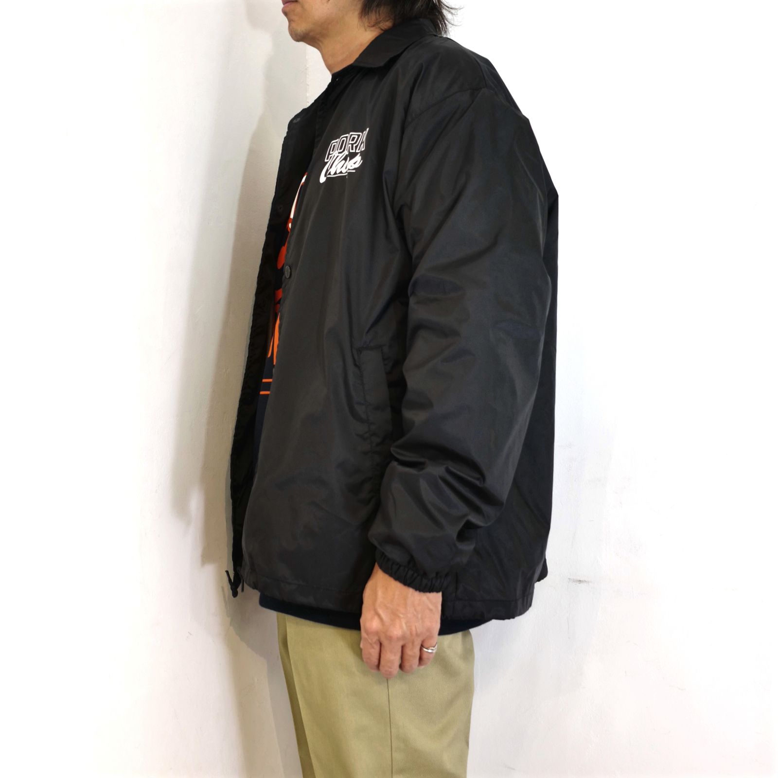 MASA SCULP COACH JKT B (BLACK) / マサスカルプ コラボ オリジナル コーチジャケット