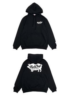 SCRIPT PORK HOODIE (BLACK) / ロゴ スウェットパーカー
