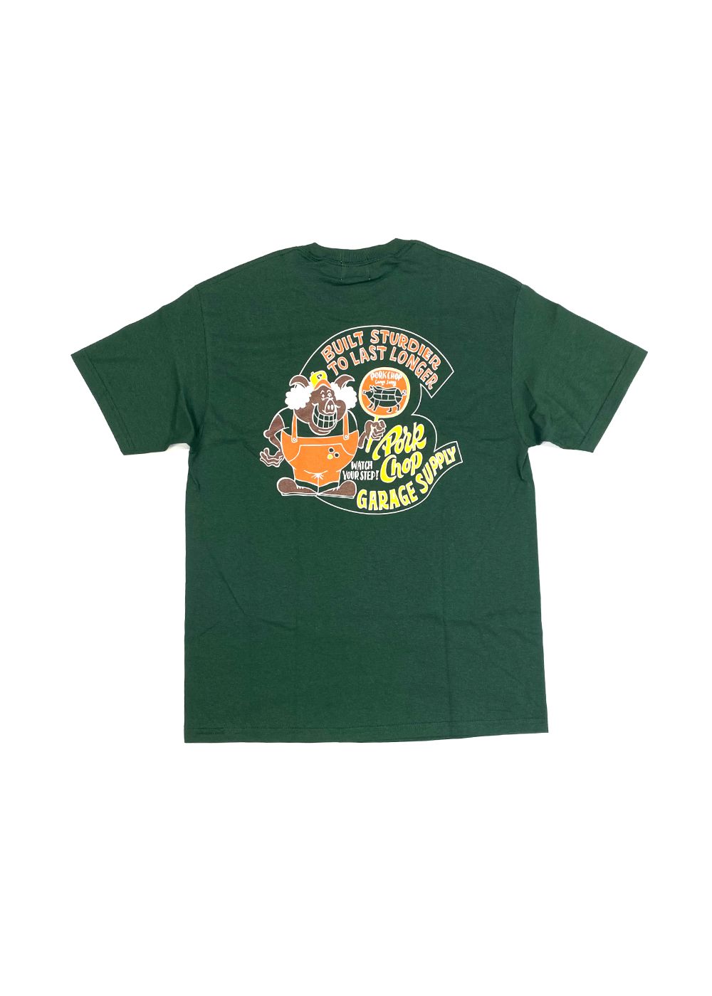 PORKY TEE (FOREST GREEN) / ポーキー ロゴ Tシャツ