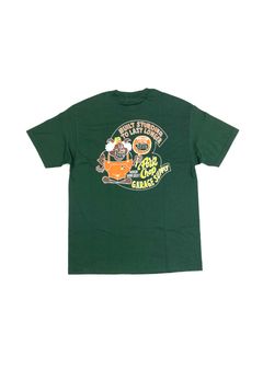 PORKY TEE (FOREST GREEN) / ポーキー ロゴ Tシャツ