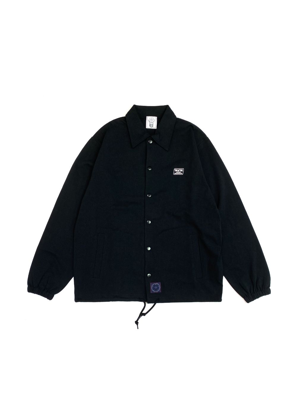 M&M CUSTOM PERFORMANCE - COTTON JERSEY JACKET (BLACK) / コットン 天竺 コーチジャケット |  LOOPHOLE