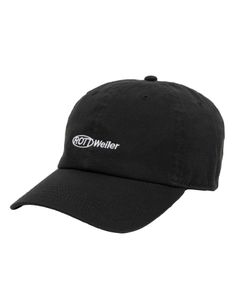 RW CAP (BLACK) / ロゴ刺繍 ダッド キャップ。