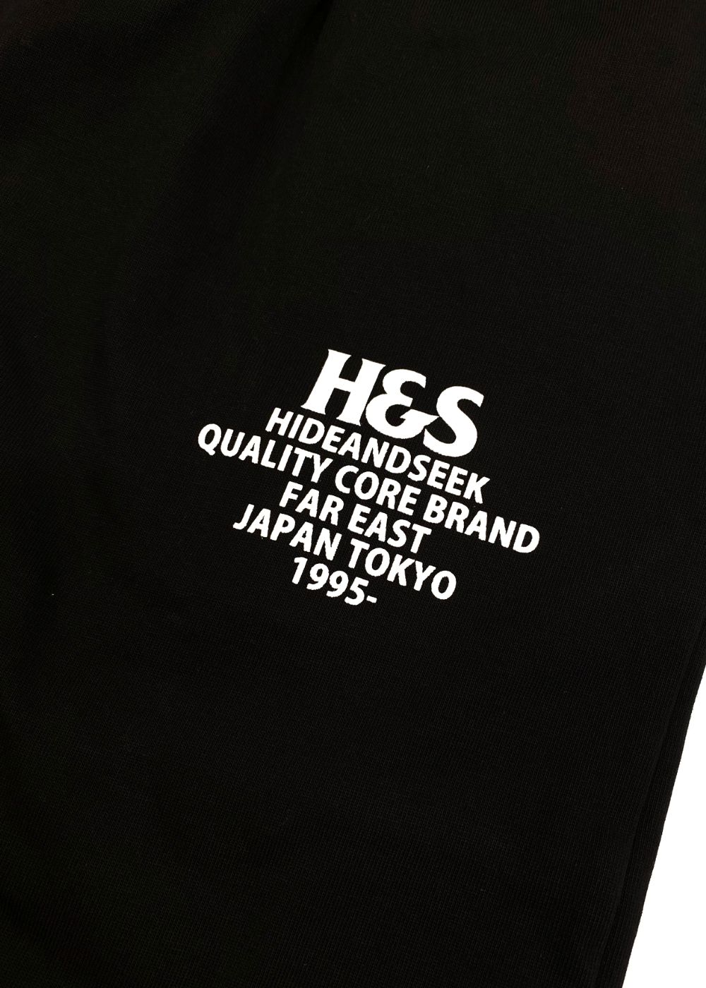 H&S Short (BLACK) / ロゴ プリント イージーショーツ / セットアップ可能