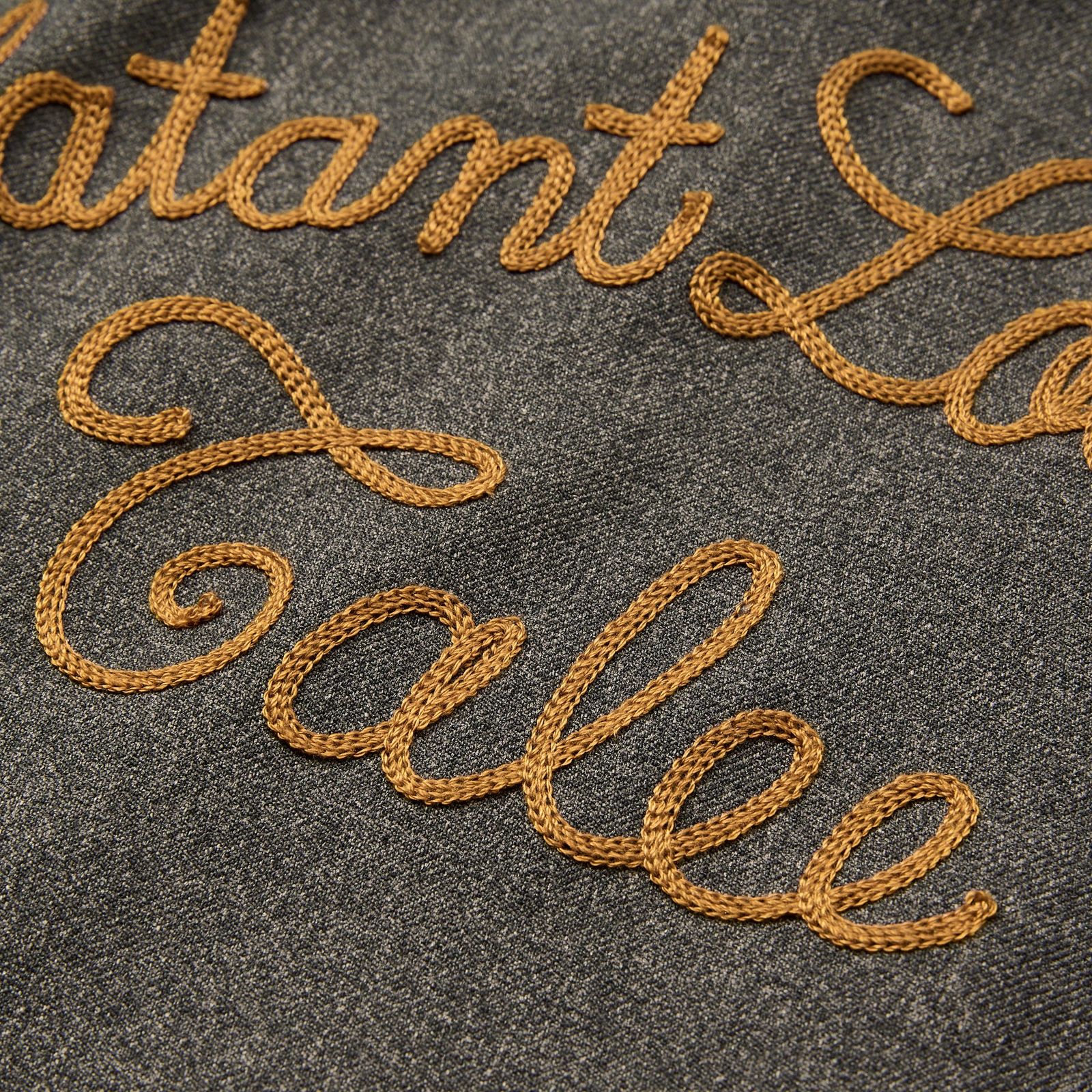 "BLATANT LOCALISM" OPEN COLLAR ROUND L/S SH (CHARCOAL) / オープンカラー ウール シャツ