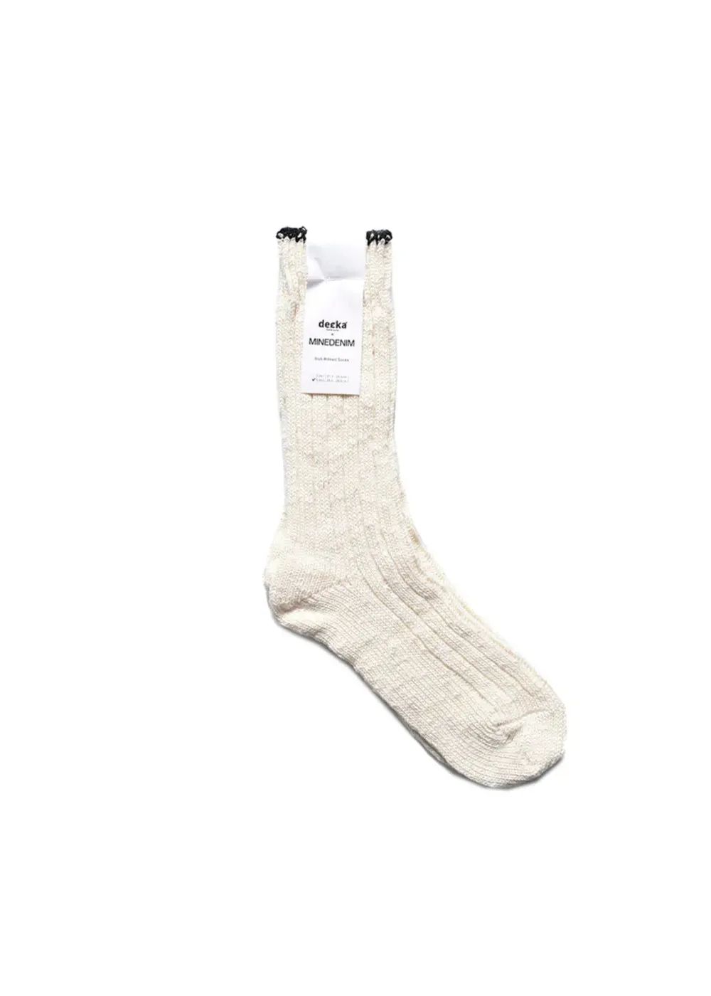 ×decka Melange Rib SOX (OWH) / デッカ コラボ メランジ ソックス