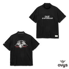 × ovys MOCK NECK BACK MESH S/S TEE ＜B TYPE＞ (BLACK) / オーヴィーズ コラボ  モックネック Tシャツ