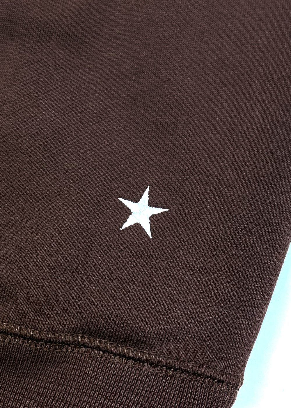 【ラスト1点】ZIP HOODIE (CHOCOLATE) / プリント スウェット ジップ パーカー