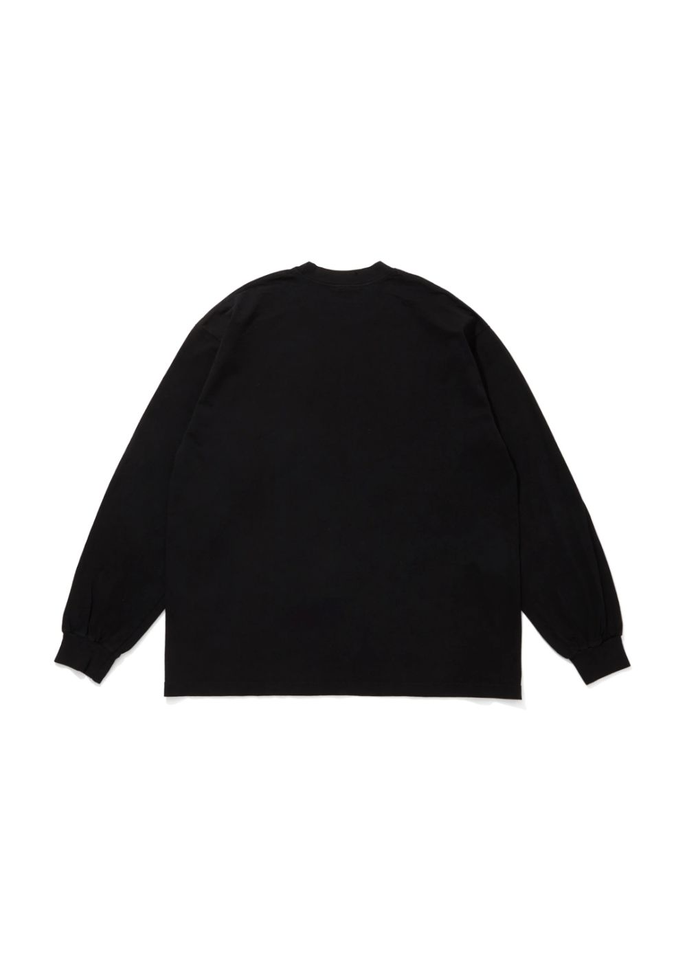 【ラスト1点】Logo L/S Tee-2 (BLACK) / ロゴ プリント ルーズフィット ロングスリーブ Tシャツ