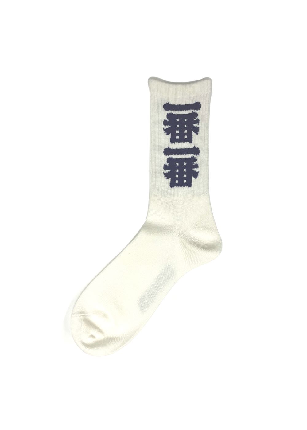 一番 socks (WHITE) / ジャガード ソックス