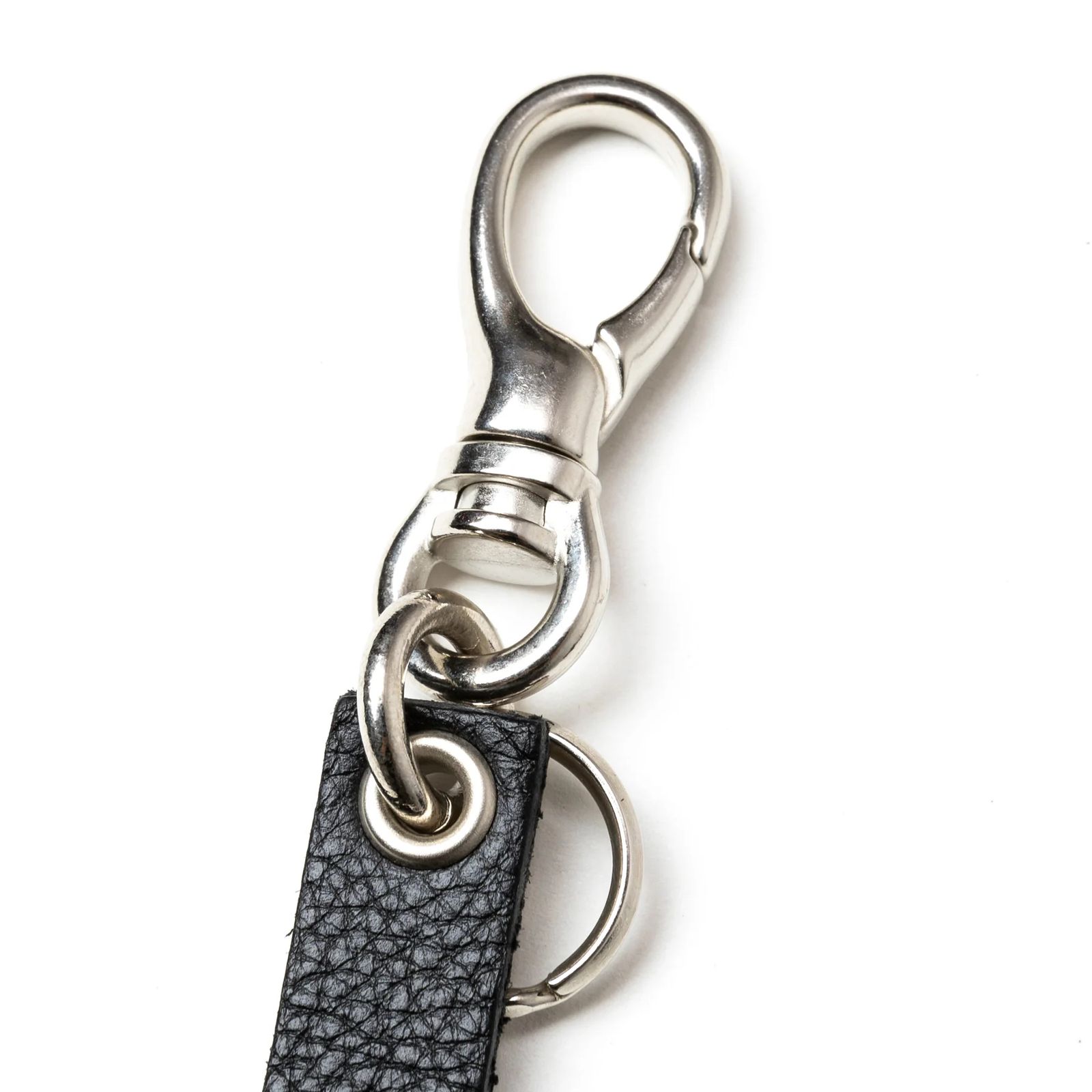 CALEE STUDS LEATHER KEY RING - FLOATER